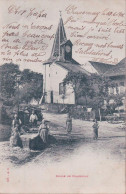 Chavornay, Eglise Et Lavandières à La Fontaine, Rue Animée (AD 159) - Chavornay