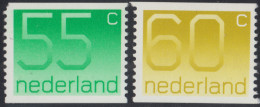 Holanda Netherlands  1153a/54a-N 1981 Sellos Con Cifras Número Al Dorso Lujo - Otros & Sin Clasificación