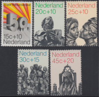 Holanda Netherlands 927/31 1971 50º Aniv. Universidades Populares Estatuas Mad - Sonstige & Ohne Zuordnung