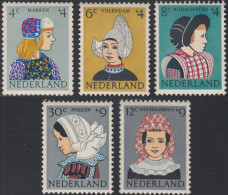 Holanda Netherlands 728/32 1960 Obras Por La Infancia Sombreros, Tocados De Lo - Sonstige & Ohne Zuordnung