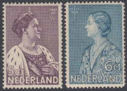 Holanda Netherlands 263/64 1934 Obras Benéficas Riena Wilhelmine Y Princesa Ju - Autres & Non Classés
