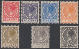 Holanda Netherlands 209/14 1928-31 Efigie De La Reina Wilhelmine  Fijasellos - Sonstige & Ohne Zuordnung