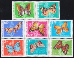 Hungría Hungary 2034/41 1969 Mariposas Butterflies MNH - Autres & Non Classés