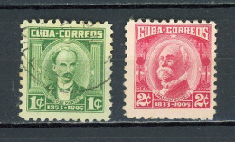 CUBA -  PATRIOTES  N°Yt 402+403 Obli. - Used Stamps