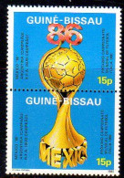 Guiné-Bissau 0393/94 Mondial Football Mexico 86 Surcharges Des Vainqueurs - 1986 – Mexico