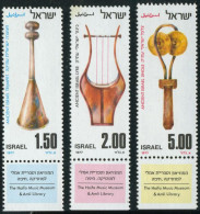 Israel 639/41 1977 Instrumentos De Música Antiguos De Israel - Autres & Non Classés
