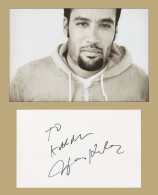 Ben Harper - Rare Authentic In Person Signed Card + Photo - Paris 2000 - COA - Chanteurs & Musiciens