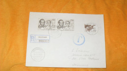 ENVELOPPE ANCIENNE DE 1980.../ RECOMMANDE N°000392 EGILSSTADIR ..CACHETS DONT T EN BLEU + TIMBRES X3 - Briefe U. Dokumente