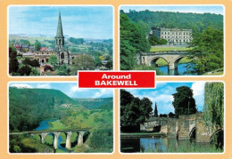 2 AK England * Ansichten Des Ortes Bakewell - Parish Church, Chatsworth, Bakewell Bridge, Monsal Dale * - Derbyshire