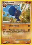 Carte Pokemon 43/123 Kranidos 70pv 2008 - Autres & Non Classés