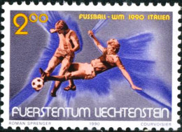 DEP4/S Liechtenstein  Nº 928  1990 Mundial De Fútbol Italia - Autres & Non Classés