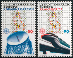 TRA2/S Liechtenstein  Nº 878/79  1988  Europa-transportes Y Comunicaciones-Luj - Autres & Non Classés