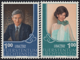 Liechtenstein  738/39 1982 Liba 82 Retratos MNH - Andere & Zonder Classificatie