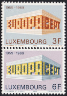 Luxemburgo 738/39 1969 Europa Telecomunicaciones MNH - Andere & Zonder Classificatie