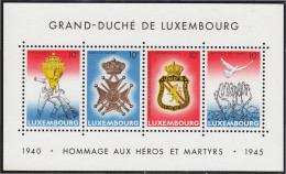 Luxemburgo HB 14 1985 40 Aniversario Del Armisticio MNH - Andere & Zonder Classificatie