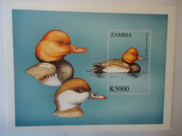 ZAMBIA MNH STAMPS SHEET   BIRDS BIRD  DUCKS - Canards