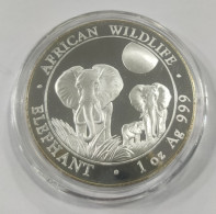 SOMALIA. AÑO 2014. 100 SHILLINGS PLATA  "ELEFANTE" REF A/F - Somalie