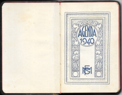 Agenda FMG De 1940 - Petit Calepin En Cuir Pratiquement Neuf - Papeteries Lecas De Romainville (Seine) - Autres & Non Classés