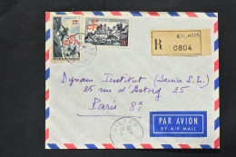 Réunion - CFA  Uzerche Et Alpinisme N° 325 - 330 Sur Lettre Recommandée De Cilaos Du 3 Mai 1957 - Covers & Documents