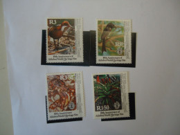 SEYCHELLES. Zil Elwannyen MNH  SET 4  STAMPS BIRDS  BIRD  1992  MARINE LIFE - Flamants