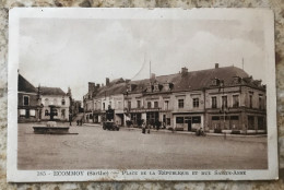 Ecommoy Place De La République Et Rue Sainte Anne - Ecommoy