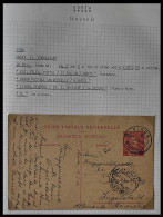 1908 PORTUGAL AZORES AÇORES HORTA TO INGOLSTADT GERMANY Stationery Card KING CARLOS I 20 Rs CARMINE SEE DETAILS  RARE - Horta
