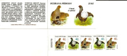 Booklet 179-180 Czech Republic Protected Birds 1998 Partridge Black Grouse - Gallinacées & Faisans