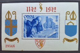 Belgique 1942 BF20 Numéroté ** TB Cote 50€ - 1924-1960