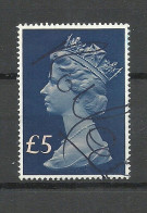 ENGLAND Great Britain 1977 Michel 734 Queen Elizabeth II 5 GBP O - Gebruikt