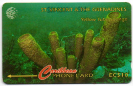 St. Vincent & The Grenadines - Yellow Tube Sponge - 101CSVA - Saint-Vincent-et-les-Grenadines