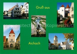73172641 Aichach Unteres Tor Stadtansichten Denkmal Aichach - Aichach