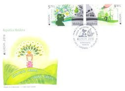 2016. Moldova, Europa 2016, FDC With Set, Mint/** - Moldavie