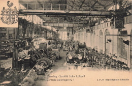 BELGIQUE - Seraing - Société John Cockerill - Vue De L'intérieur - Centrale électrique No 1  - Carte Postale Ancienne - Seraing