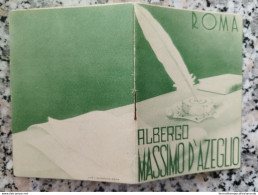 Bs120   Librettino Roma Albergo Massimo D'azeglio - Andere & Zonder Classificatie