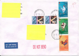 Hong Kong Cover Sent Air Mail To Denmark 27-5-2005 Topic Stamps - Covers & Documents
