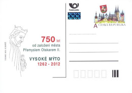 CDV 149 Czech Republic Anniversary Of Foundation Of Vysoke Myto Hohenmauth 2012 - Autres & Non Classés