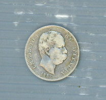 °°° Moneta N. 743 - Italia Regno Umberto 1° 1 Lira 1887 Silver °°° - 1878-1900 : Umberto I.