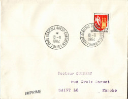 N°1640 V -cachet Foire Agricole Ouest Européen -Tours- - Aushilfsstempel