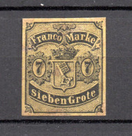 Bremen 1860 Freimarke 3 Wappen Ungebraucht Mit Gummi/MLH - Brême