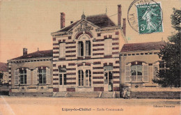 Ligny Le Chatel - Ecole Communale -   CPA °Jp - Ligny Le Chatel