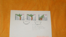 ENVELOPPE DE 1996../ CACHETS DIMITROVGRAD BULGARIE POUR PONT L'ABBE FRANCE + TIMBRES X3 - Covers & Documents