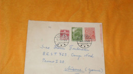 ENVELOPPE ANCIENNE DE 1949../ CACHETS LYNGBY DANEMARK POUR AUXERRE FRANCE + TIMBRES X3 - Cartas & Documentos