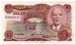 MALAWI,1 KWACHA,1988,P.19b,XF+ - Malawi