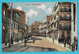 * Vigo - Pontevedra (Galicia - España - Spain) * (Edicion Libreria E.B. Tetilla) Calle Eduayen, Vélo, Animée, Couleur - Pontevedra