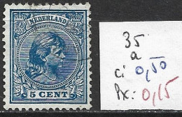 PAYS-BAS 35a Oblitéré Côte 0.50 € - Used Stamps