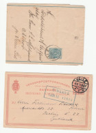 1903? - 1911 VEILE Denmark Postal STATIONERY WRAPPER & CARD Cover Stamps - Postal Stationery