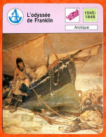 L'odyssée De Franklin Arctique  Bateau Fiche Illustrée Cousteau N° 05B21 - Bateaux
