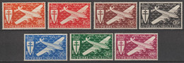 SPM - 1942 - SERIE DE LONDRES POSTE AERIENNE - YVERT N°A4/10 ** MNH - COTE = 17 EUR - Ongebruikt