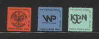 POLAND SOLIDARNOSC KPN 1989 10TH ANNIV OF FORMATION OF KPN SET OF 3 (SOLID0024/0071) - Vignettes Solidarnosc