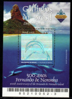 Brasilien 2003 - Mi.Nr. Block 124 - Postfrisch MNH - Tiere Animals Delphine Dolphin Hologramm - Delfine